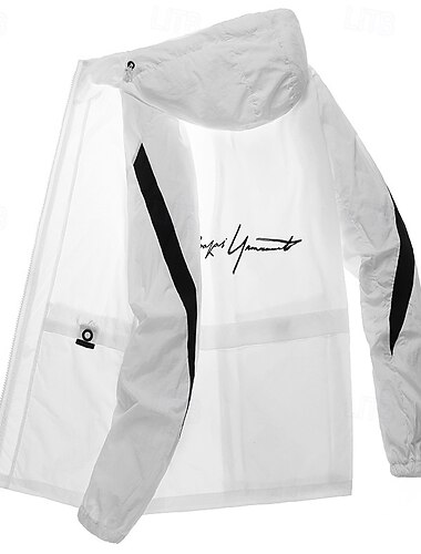  Per uomo Giaccia da corsa Giacca da esterno Cerniera completa Manica Lunga Abbigliamento esterno Sportivo Protezione Solare Traspirante Asciugatura Rapida Leggero Tennis Golf Corsa abbigliamento