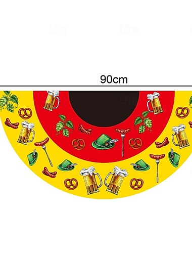  Oktoberfest Tysk Bayerisk Bunting Flagg 3 x1.5 Ft Ikke Plisserte Vifteflagg Banner Polyester Flagg Helligdag Utendørs Hengende Dekor