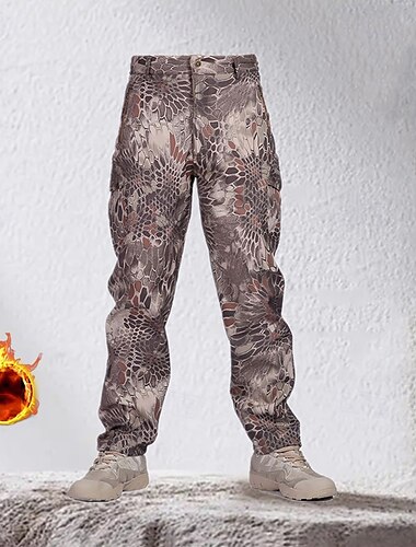  Herren Cargohosen Wanderhosen Fleecehosen Außen Normale Passform Wasserdicht Winddicht Schnelltrocknend Leicht Hosen Tasche Elastischer Bund Schwarz Gelb Camping / Wandern Golfspiel Laufen S M L XL