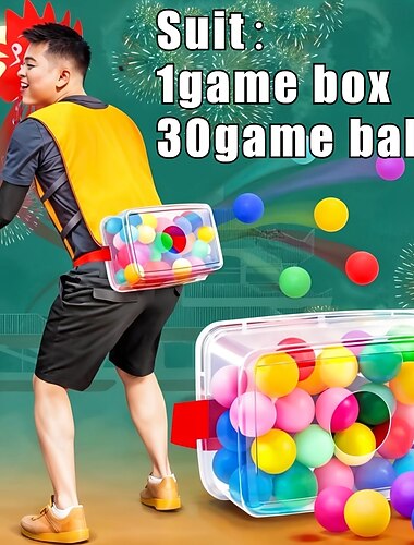  1 set di kit di giochi per feste vivaci con 30 palline colorate - ideale per divertimento al chiuso e all'aperto a Natale, compleanni, matrimoni &addii al celibato - non richiede elettricità, perfetto