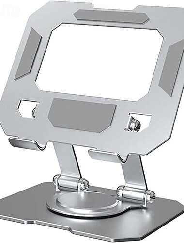  Stojan na tablet na stůl s otočnou základnou o 360 stupňů, hliníková dvojitá tyč, nastavitelná podpěra, kompatibilní s tabletem Pro 13, 12, 11 Air Mini 5, 4, 3 a čtečkou elektronických knih.