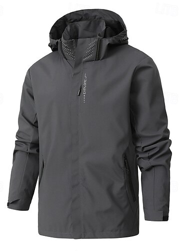  Herren Windjacke Wanderjacke Regenmantel Außen Wasserdicht Winddicht Wanderoutfits Wanderbekleidung Frühling Herbst Oberteil Camping / Wandern / Höhlenforschung Laufen Schwarz Weiß Blau