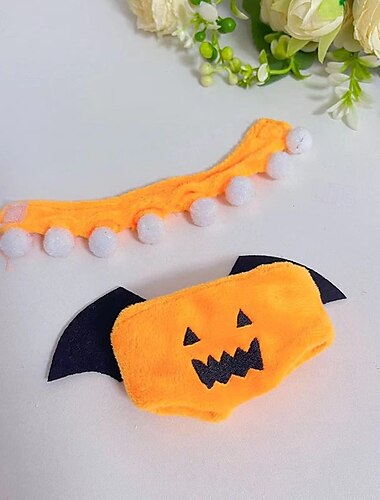  Halloween-vaatesetit 17 cm:n nukeille (vain vaatteet, ei nukkea), vaatetustarvikkeet, pehmeät puuvillahatut, asusteet nuken vaatteiden korvaamiseksi