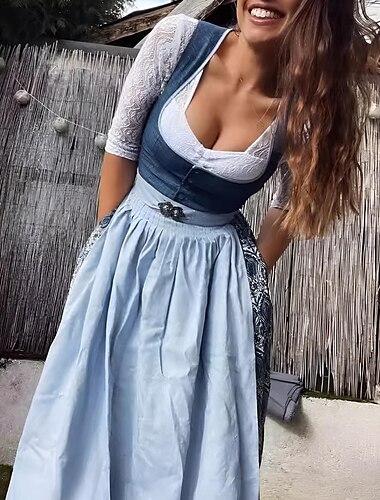  Carnaval Oktoberfest bier Kostuum Jurken Dirndl hulp in de huishouding Bavarian Duits München Weiden Dames Feest Bierfestival Doek in traditionele stijl