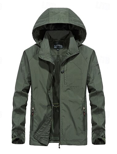  Herren Outdoorjacke Wanderjacke Regenmantel Außen Wasserdicht Winddicht Warm Atmungsaktiv Wanderoutfits Wanderbekleidung Frühling Herbst Oberteil Baumwolle Camping / Wandern / Höhlenforschung Laufen