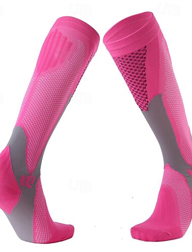  1 Par Mujer Calcetines de compresión Calcetines de senderismo Calcetines para correr Calcetines de  Esquí Transpirable Anti ampollas Compresión Reductor del Sudor Al aire libre Sobre la pantorrilla