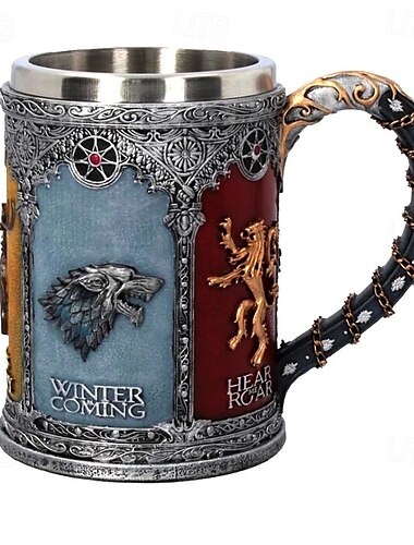  Fantasy-Weinkelchen aus dem Mittelalter, Edelstahlbecher mit silbernem Filigran-Design, vom Film inspirierter Königskelch, kreatives Gothic-Bargeschirr