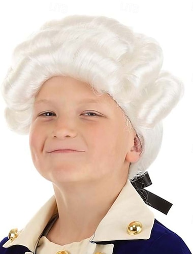  Deluxe koloniale Perücke für Jungen Halloween Perücken