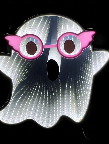  ハロウィーンの無限ライト、黒猫ライト、ゴーストライト、3D無限ミラーライト、トンネルライト、深淵ネオンライト、フェスティバルパーティーデコレーションライト、米国プラグ