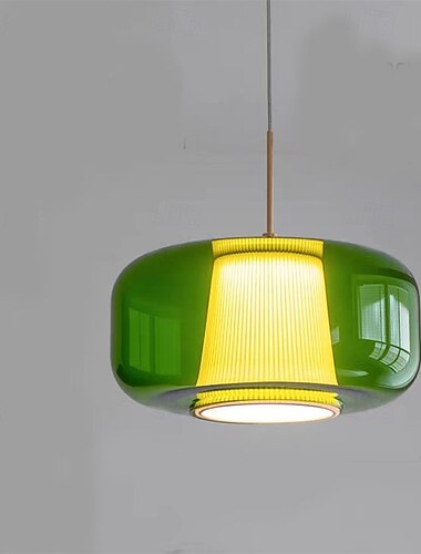 Moderní závěsné světlo, skleněný kovový lustr, kreativní hliníkové umělecké závěsné svítidlo, stínidlo do ložnice a obývacího pokoje
