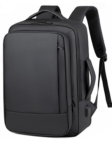  1 sac à dos de voyage extensible Oxford pour homme, grande capacité, chargeur USB, pour ordinateur
