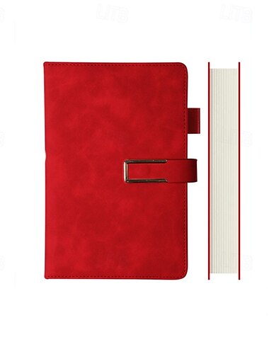  Notizbuch für das Geschäftsbüro, Notizbuch aus PU-Schafshaut, A5, Studententagebuch, Hautgefühl, weiches Leder