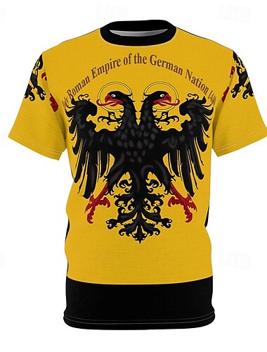  Oktoberfest Heiliges Römisches Reich T-Shirt Bayerisch München Deutsch Grafik Für Herren Erwachsene Karneval Oktoberfestbier 3D-Druck Party Alltagstauglich