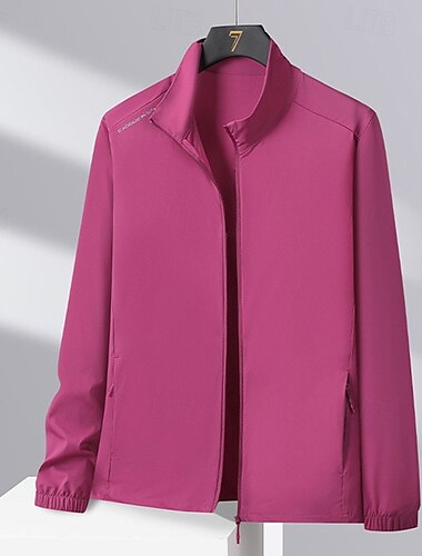 Damen Outdoorjacke Wanderjacke Außen Sonnenschutz Wanderoutfits Wanderbekleidung Frühling Herbst Oberteil Camping / Wandern / Höhlenforschung Laufen Rot Grün