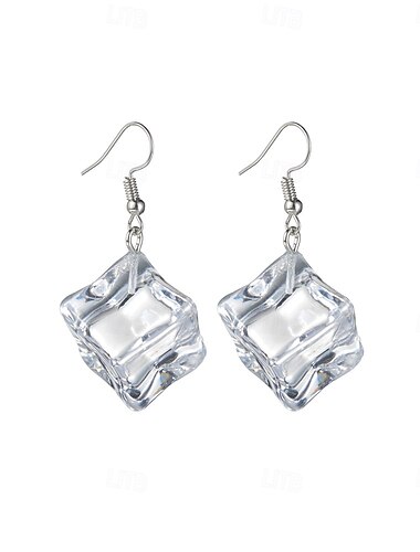  Damen Tropfen-Ohrringe Tropisch Freude Stilvoll Ohrringe Schmuck Weiß Für Party