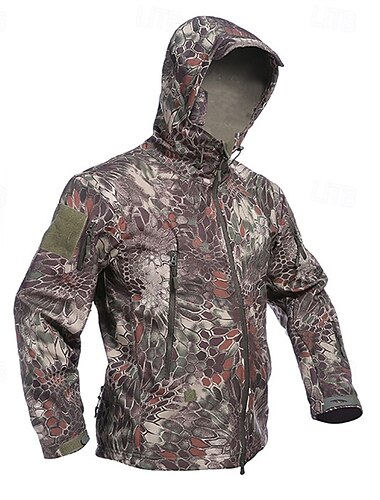  Herren Wanderjacke Wintermantel Wanderfleecejacke Winter Draussen Thermik Wasserdicht Winddicht Winter Fleecejacke Gelb Grün Kaffee