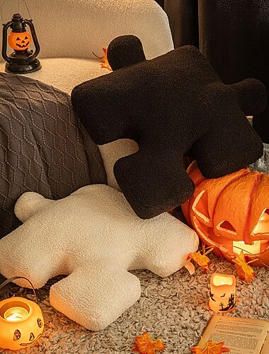  ハロウィーンのクリエイティブゴースト枕カバー、ホームソファクッション、部屋の装飾、誕生日プレゼント