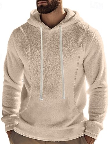  Herren Kapuzensweatshirt Pullover Kapuzensweatshirt Fleece Kapuzensweatshirt Taktisch Schwarz Armeegrün Khaki Dunkelgray Leicht Blau Mit Kapuze Einfach Kordelzug Sport & Outdoor Lässig Täglich