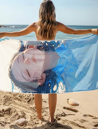  weiches und saugfähiges Strandtuch – leichtes, schnelltrocknendes, sandfreies Design für Strand, Pool und Reisen