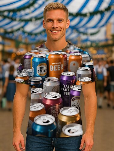  Oktoberfest Bière T-shirt T-shirt Lederhosen assorti Bavarois Munich Allemand Graphique Pour Homme Adulte Carnaval Oktoberfest Impression 3D Soirée