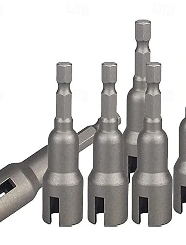  Flügelmuttern-Bohrer-Set, Hurricane-Flügelmuttern-Schraubendreher, Power-Flügelmuttern-Schraubendreher, Steckschlüssel-Werkzeug-Set, 1/4-Zoll-Sechskantschaft, Stahlbohrer, Bits für Plattenmuttern,