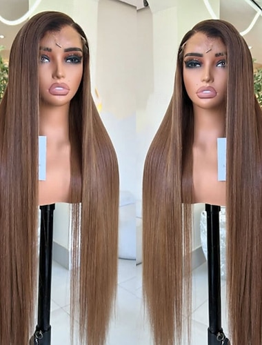 باروكة شعر بشري برازيلي ريمي 5x5 بإغلاق من الدانتيل 13x4 باروكة شعر بشري مستقيمة بلون أومبير مع شعر صغير منتزع مسبقًا   باروكة شعر بشري برازيلي ريمي 5x5 بإغلاق من الدانتيل 13x4 باروكة شعر بشري مستقيمة بلون أومبير مع شعر صغير منتزع مسبقًا