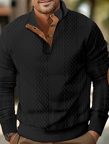  Herren Sweatshirt Schwarz Weiß Armeegrün Khaki Grau Stehkragen Einfach Druck Strukturiert Täglich Ferien Ausgehen Polyester Streetwear Lässig Herbst Winter Bekleidung Kapuzenpullover Sweatshirts