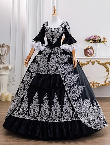  Rokoko-Ballkleid für Damen aus dem 18. Jahrhundert, Prinzessin Maria Antonietta, Rokoko, viktorianisches Renaissance-Urlaubskleid