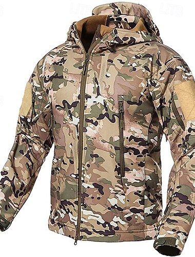 Herren Wanderjacke Wintermantel Wanderfleecejacke Winter Draussen Thermik Wasserdicht Winddicht Winter Fleecejacke Gelb Leicht Grün Grün Khaki