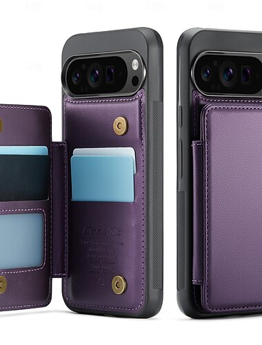  Handy Hülle Handyhüllen Für Google Pixel 9 Pro Pixel 9 Pro XL Pixel 9 Flip-Cover Ständer Stoßfest TPU PU-Leder