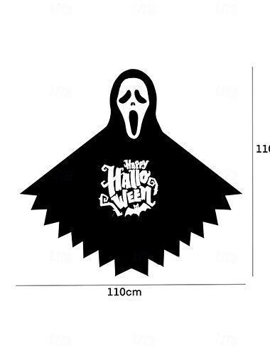  ハロウィントランクパーティーデコレーション吊り下げフラッグパンプキンデス装飾フラッグバナー、ポリエステル写真背景布吊り下げバナーフラッグ車ホームガーデン、家庭用パーティーデコレーション