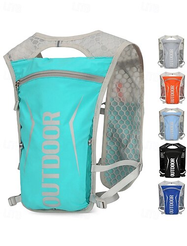  Chaleco para correr Paquete de agua Chaleco de hidratación Armwarmers Reflexivo Impermeable Secado rápido Nailon para Maratón Senderismo Correr