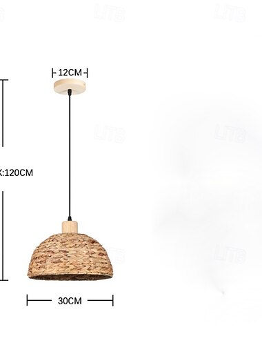  Boheme pendellamper til køkkenø, boheme rattan, håndvævet, belysning i naturligt søgræsvæv, pendelloftlampe til restauranter, stue