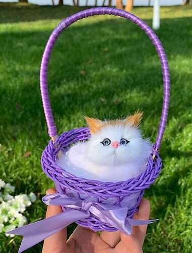  Schöne simulation tier puppe plüsch katze spielzeug mit sound kinder spielzeug dekorationen stofftiere