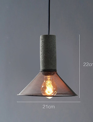  lysekrone sement jernbur pendellampe kreativ metallnett taklampe, innfelt hengende lampe for kjøkkenøy spisestue soverom stue korridorlampe