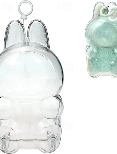  Étui de protection pour Labubu Les Monstres ont un Siège, boîte de présentation, étui rigide, accessoires, housse avec sangle en silicone blanche
