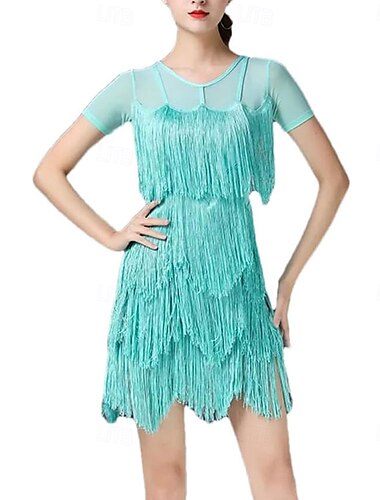  Damenmode Latein-Tanzkleider Standard Gesellschaftstanz Trainingskostüme Salsa-Tanzkleid