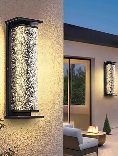  \LED-Außenwandleuchten 50 cm/70 cm Einzelkopf neuen chinesischen Stil moderne wasserdichte Metall Acryl 20 W für Balkon Gang Garten Villa 110-240 V