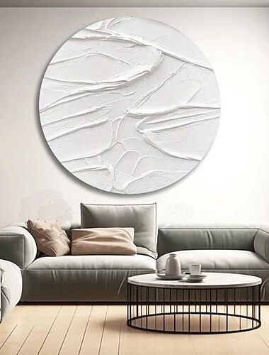  Oil Painting Hand Painted Circle Abstract Landscape Classic Modern