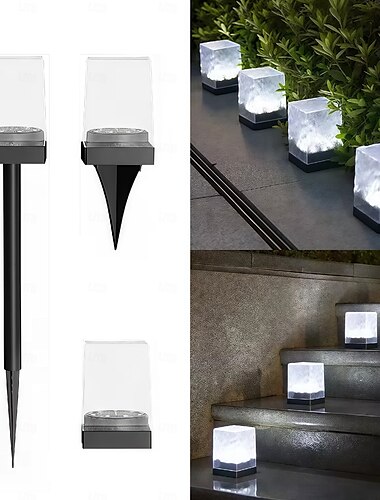 Multifunktionale Solar-Bodenleuchten mit Gartenstecker, energieeffizient, wasserdicht, für den Außenbereich, Bewegungsmelder für den Balkon &Terrassendekor 1Stk