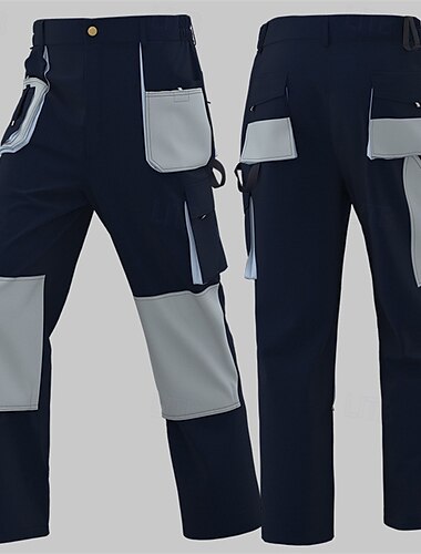  Herren Cargohosen Wanderhosen Regenhose zum Wandern Patchwork Außen Normale Passform Wasserdicht Winddicht Schnelltrocknend Leicht Hosen Reißverschlusstasche Braun Grün Camping / Wandern Golfspiel