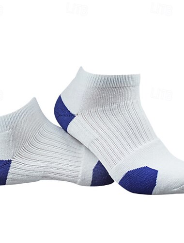  1 Paar Herren Wandersocken Sportsocken Atmungsaktiv Anti-Blasen Schweißableitend Gepolstert Outdoor Knöchel Patchwork Baumwolle Schwarz Weiß Rosa zum Laufen