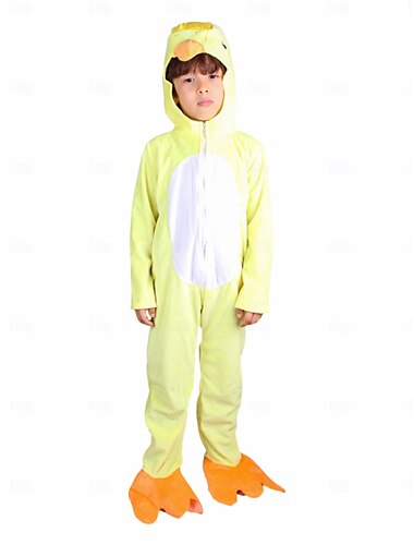  Märchen Tier Ente Kigurumi-Pyjamas Onesies Cosplay Jungen Mädchen Kinder Leistung Pädagogisches Ankleiden Verkleidung für Schulveranstaltungen Halloween Karneval Welttag des Buches Einfaches