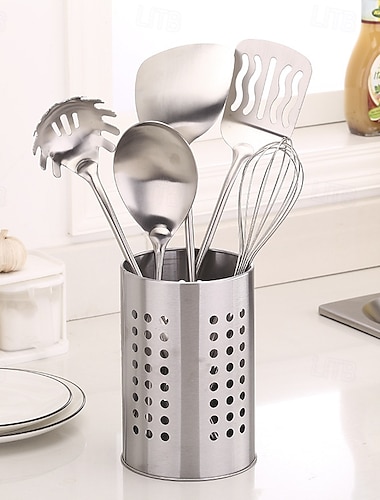  Soporte para palillos colgantes de acero inoxidable agrandado, cesta elevada para escurrir cubiertos, estante de almacenamiento de cocina multifuncional para utensilios y vajilla