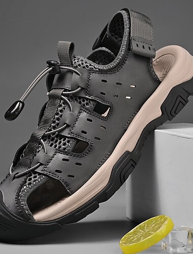  braune Outdoor-Sportsandalen für Herren mit verstellbaren Riemen und strapazierfähiger Gummisohle für Wander- und Strandaktivitäten