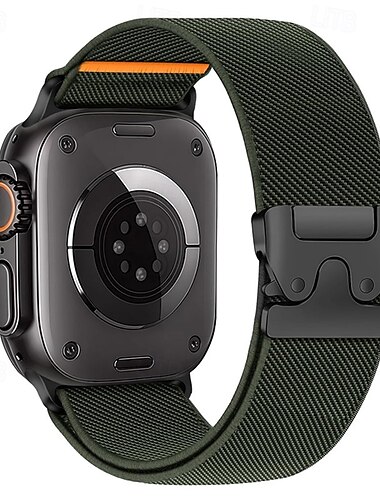  Sportarmband Kompatibel mit Apple Watch Armband 38mm 40mm 41mm 42mm 44mm 45mm 49mm Geflochten Elastisch Metallverschluss Nylon Ersatzarmband für iwatch Ultra 2 Series 9 8 7 SE 6 5 4 3 2 1 iwatch