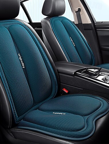  Cojín universal para asiento de coche, cuadrado, para el respaldo, para las cuatro estaciones, cómodo, antiestrés, suave y transpirable, fácil de instalar, regalo para el propietario del coche.