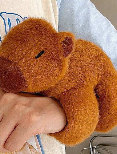  Cross Border New Kapibala Papa Circle Bear Dolphin Doll Arm Rucksack Doll Pendant Plush Toy
