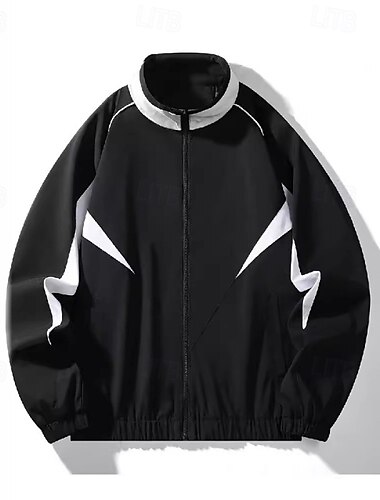  Herren Outdoorjacke Wanderjacke Außen Wasserdicht Winddicht Wanderoutfits Wanderbekleidung Frühling Herbst Oberteil Camping / Wandern / Höhlenforschung Laufen Schwarz Weiß