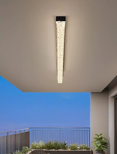  Italian-Style Minimalist Linear LED Ceiling Light, Sleek for Corridor/Entryway